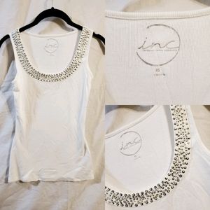 White must have bling tank - base layer